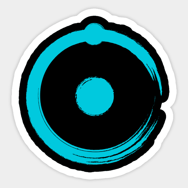 The Blue Supreme Sticker by PalmGallery